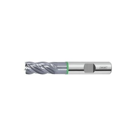Holex Pro Steel Solid Carbide End Mill, TiAlN Coated, 4 mm 203054 4